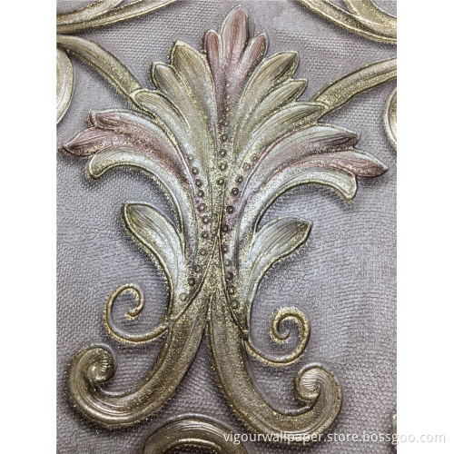 Modern Design Soundproof Damask Wallpaper